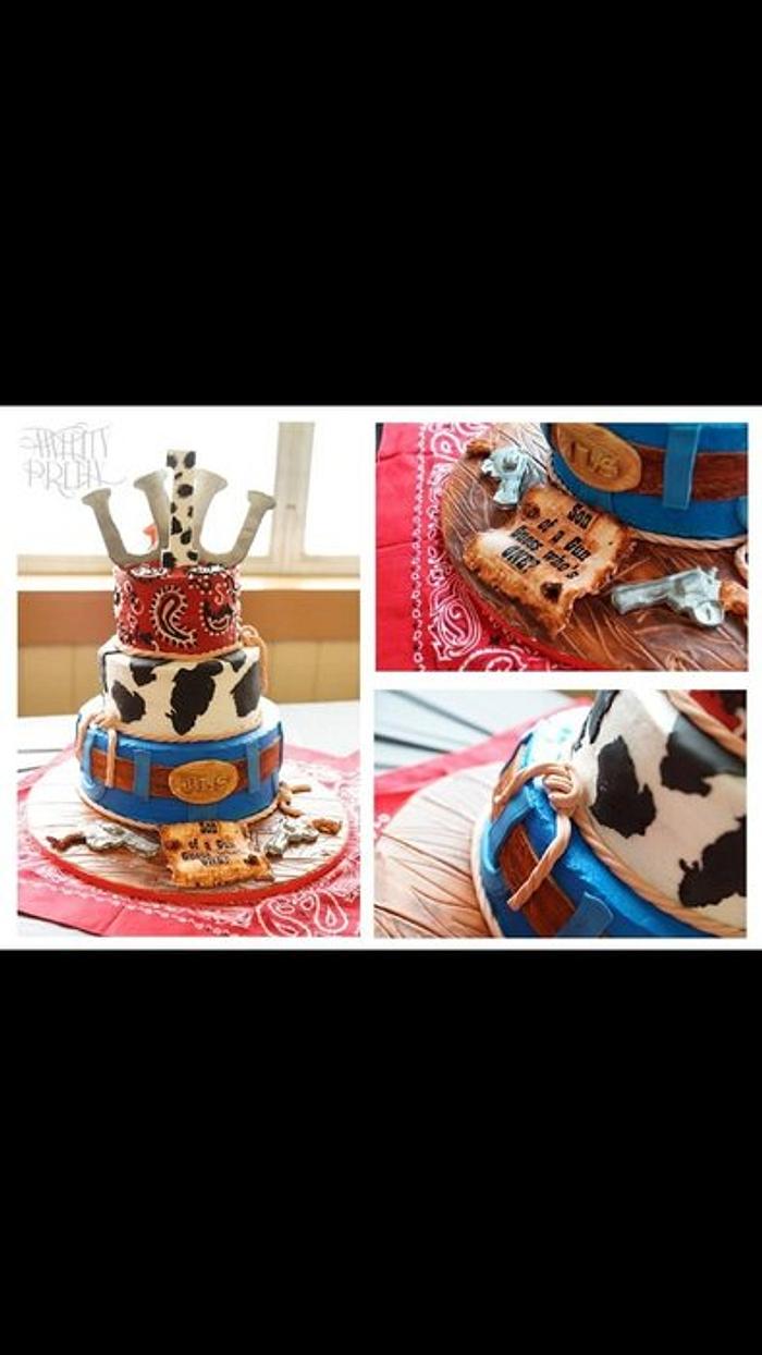 Cowboy western cake