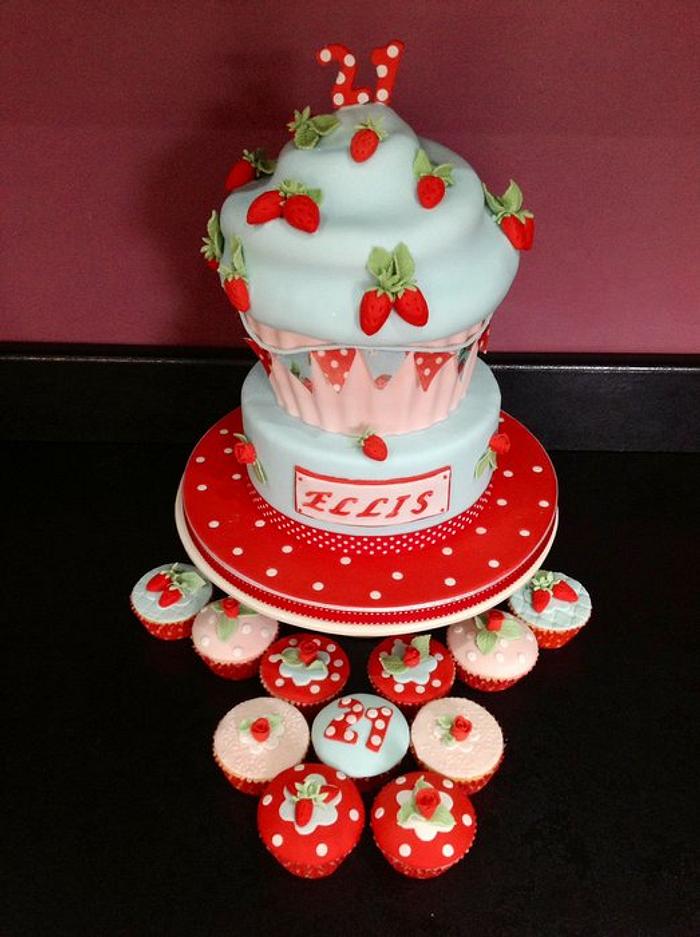 Giant cupcake cath kidston theme