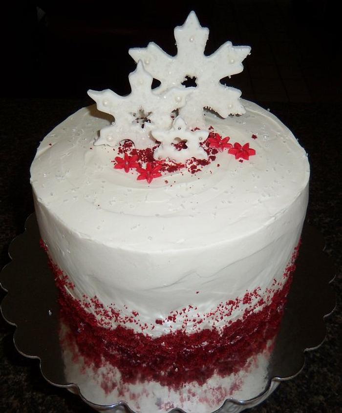 Red Velvet Christmas Cake