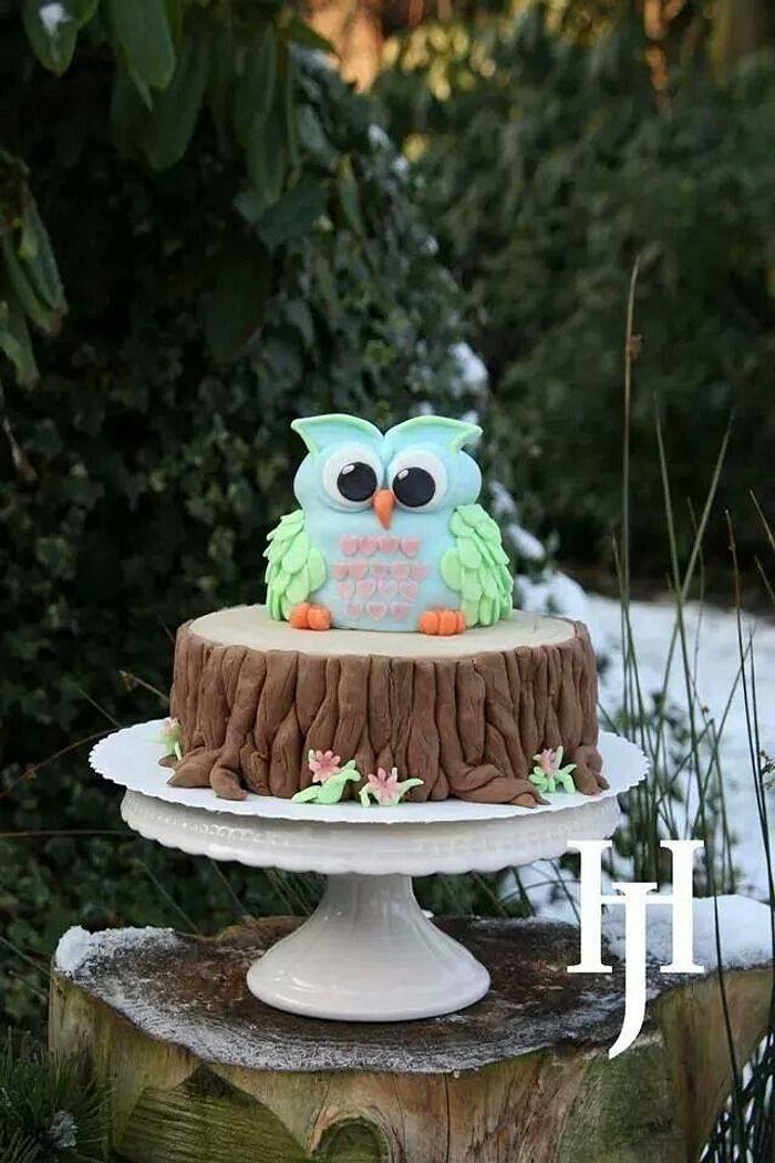 Owl cake