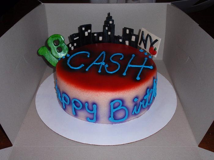 Ny City B-day cake