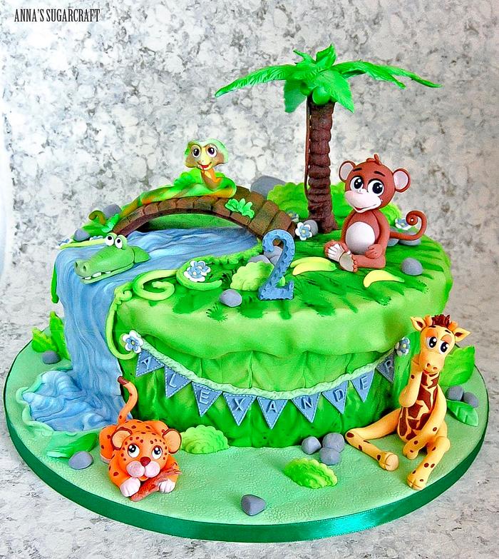 Cute Jungle Cake