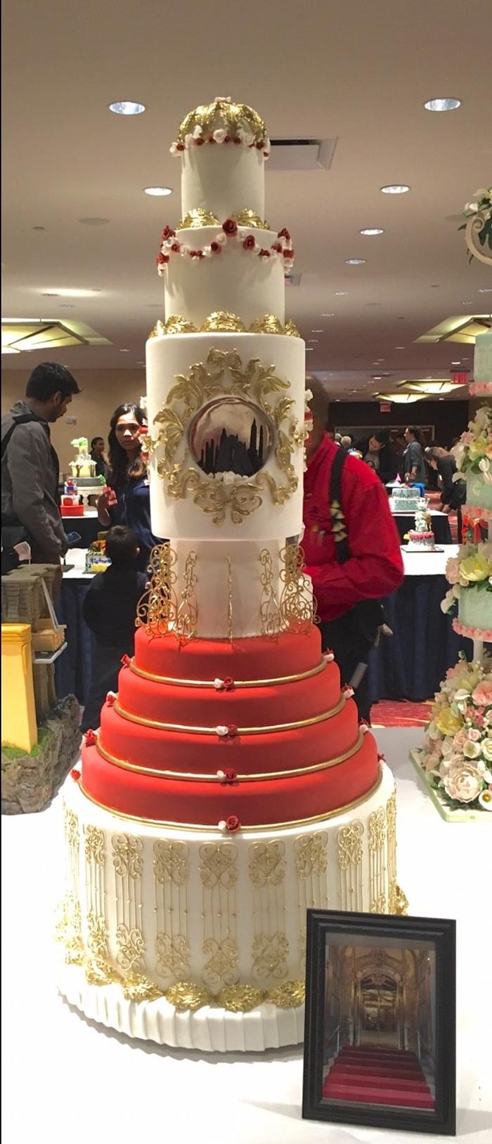 Wedding cake inspired by St Regis in Ny 