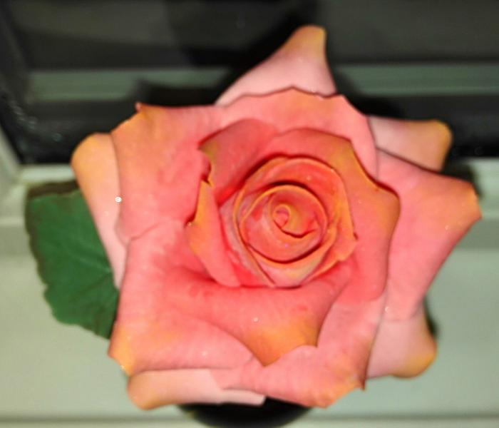 Gum paste rose