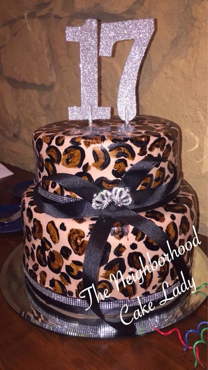 Cheetah Birthday Cake