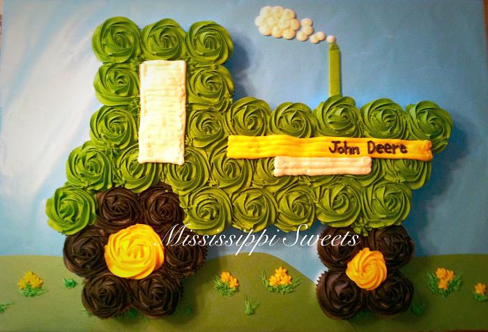 John Deere Cupcake Cake