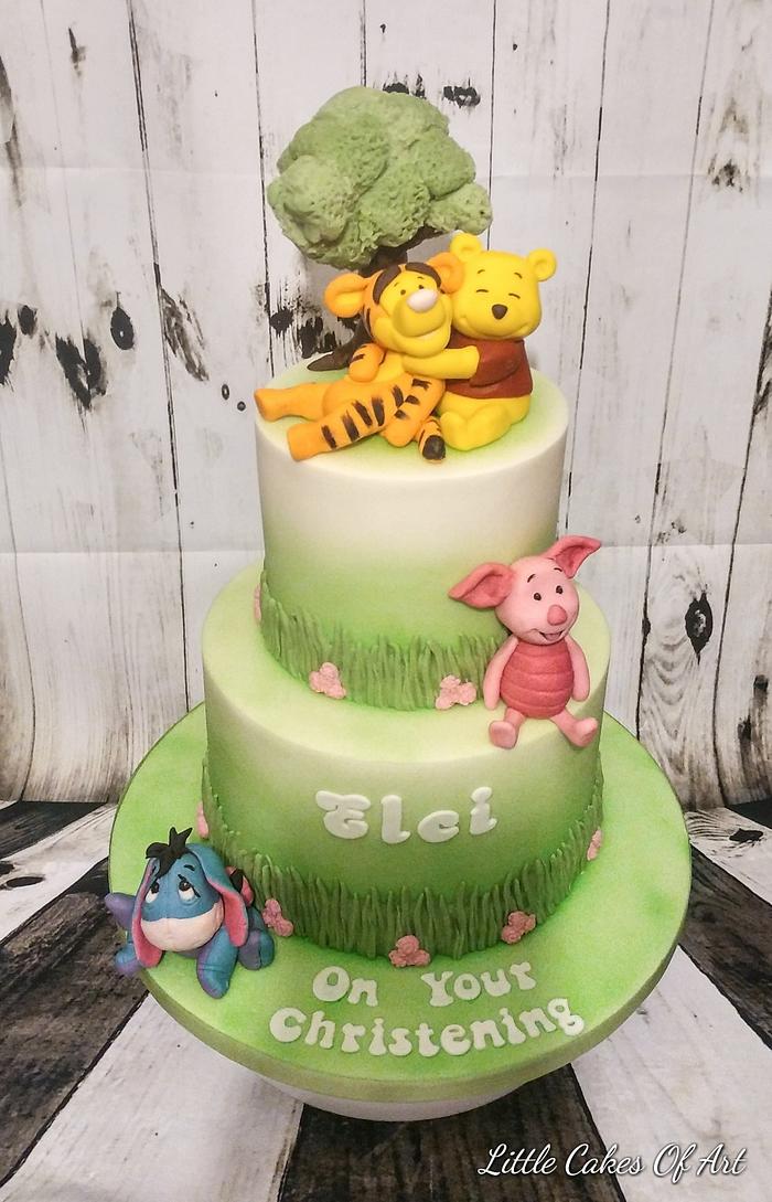 Winnie the Pooh and Friends Baby Shower Cake - Decorated - CakesDecor