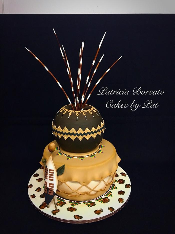 Traditional African Wedding Cake 