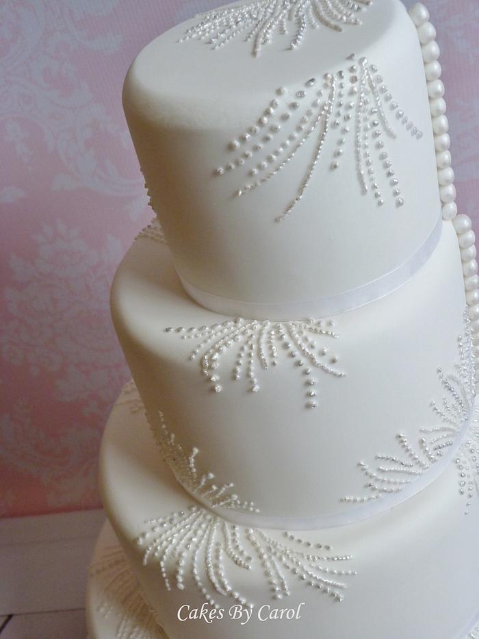 Wedding cake fine detail