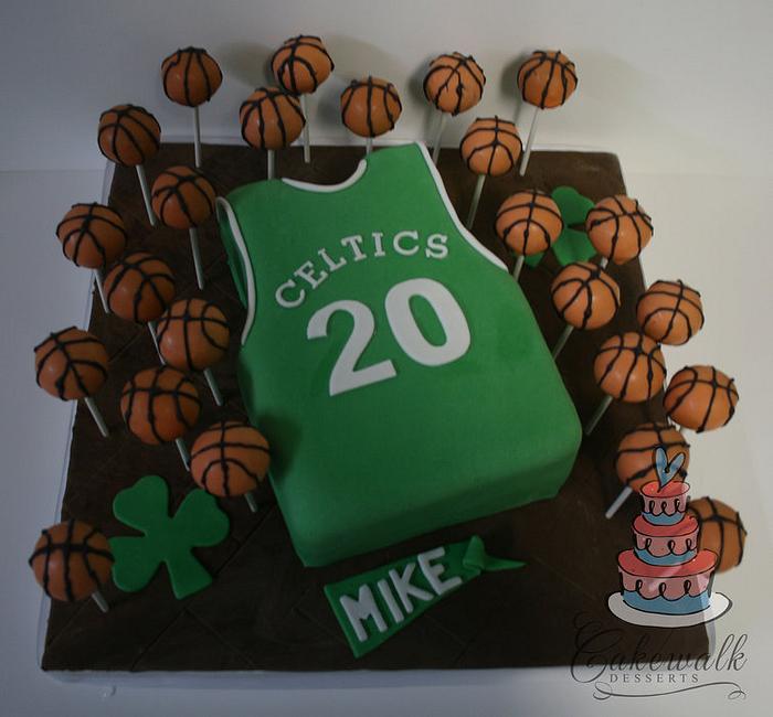 Boston Celtics Cake & Cake Pops