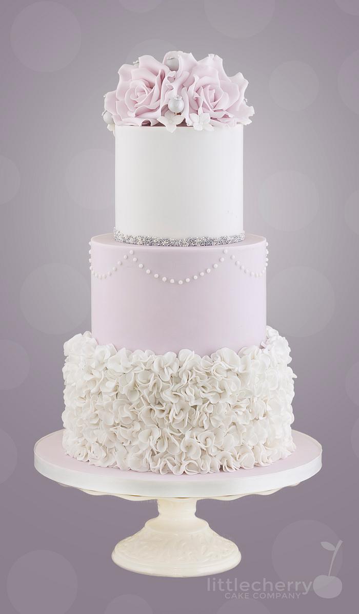 Lilac Ruffle Cake