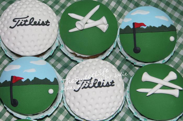 Golf cupcakes