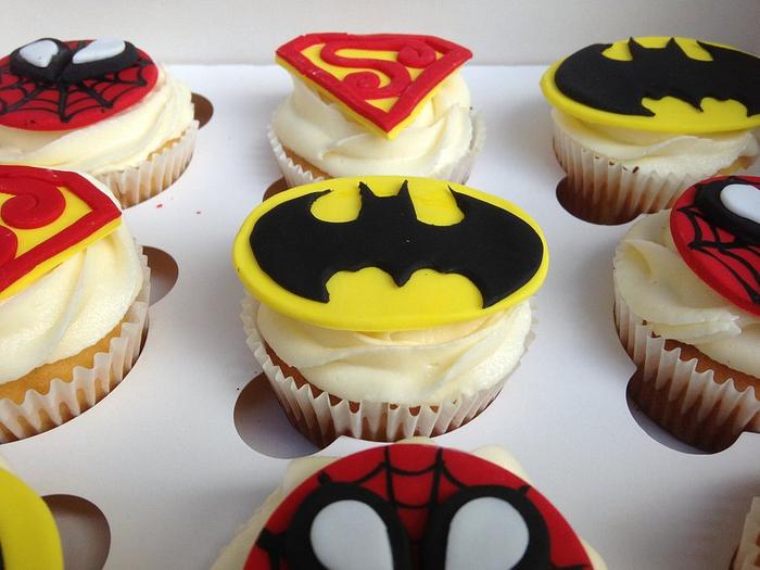 Super hero cupcakes 