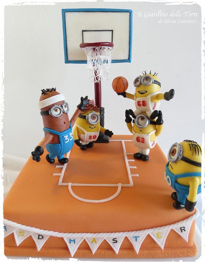 Minions Basketball Team cake