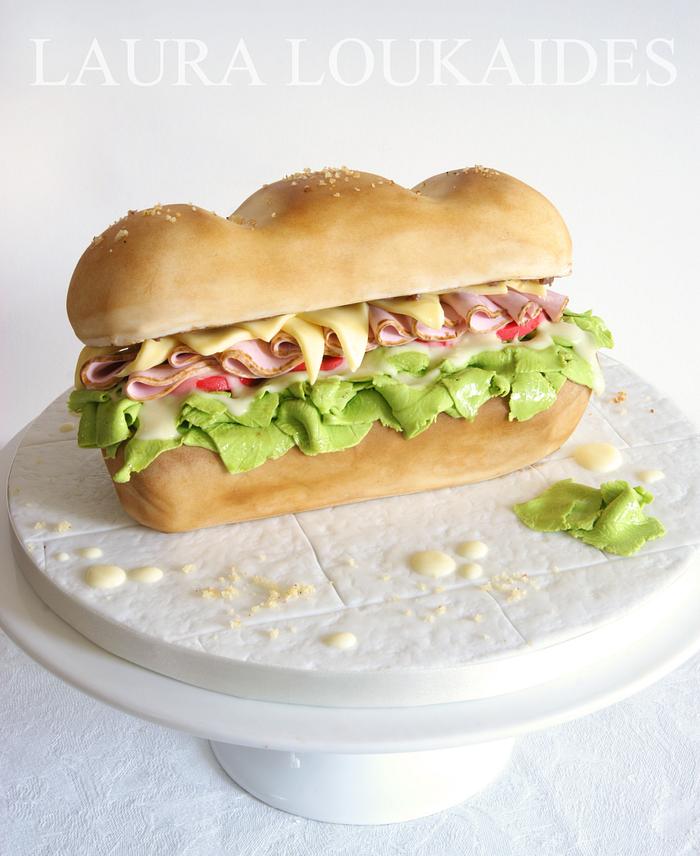 Sub Sandwich Cake