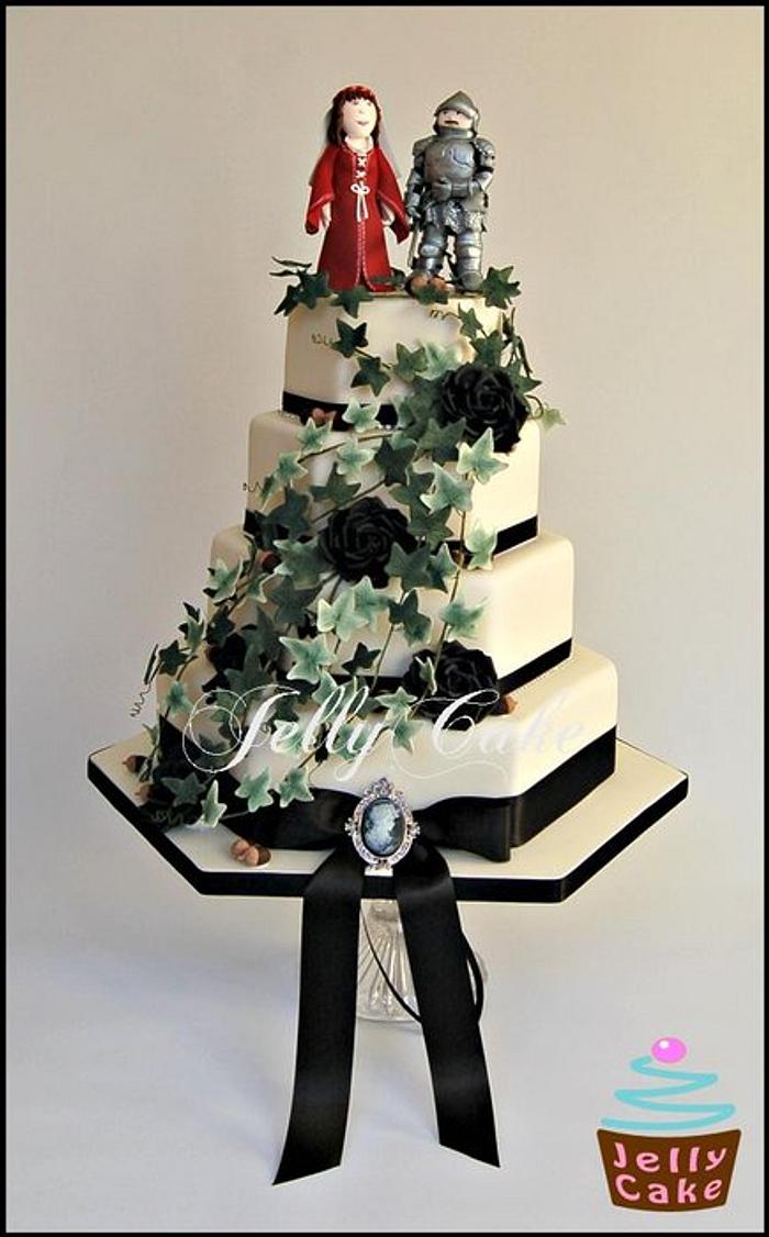 Ivy Cascade Wedding Cake