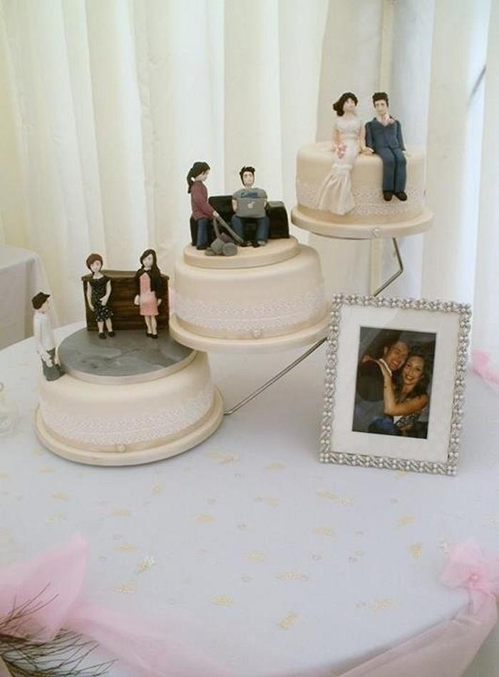 Story wedding cake 