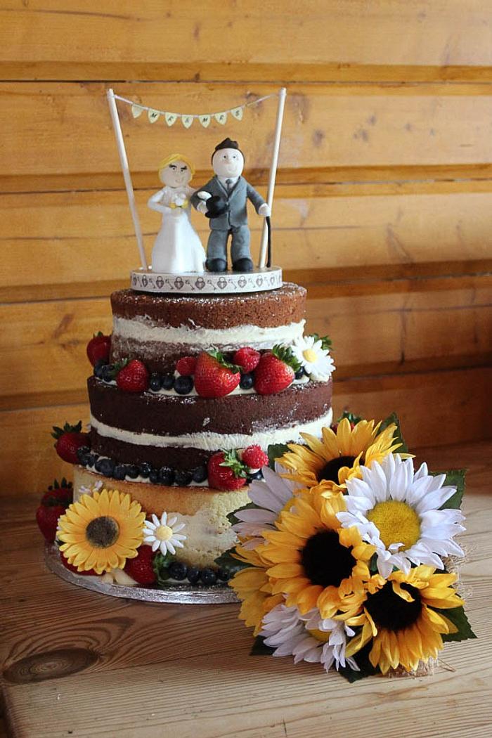 Naked Wedding cake