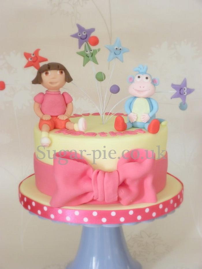 Dora & Boots Cake