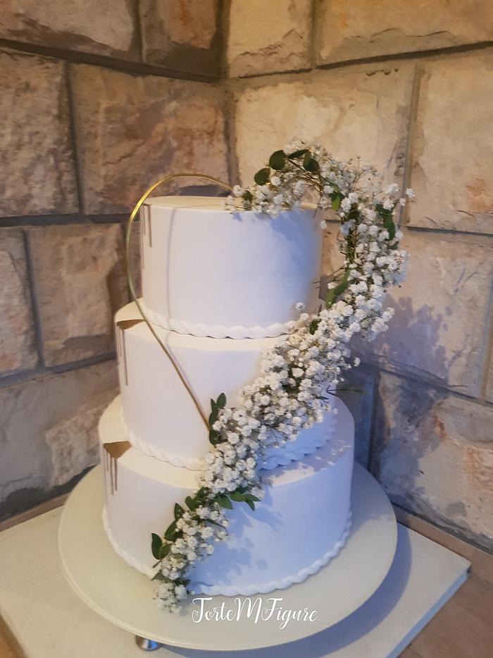 Flower weddimg cake