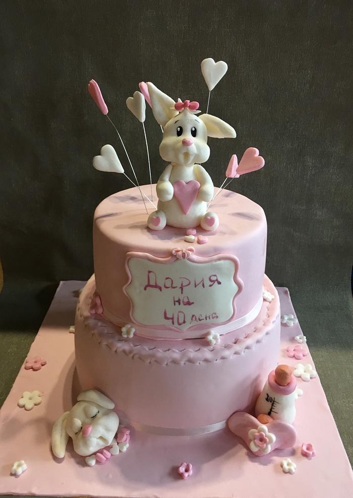 Baby girl cake