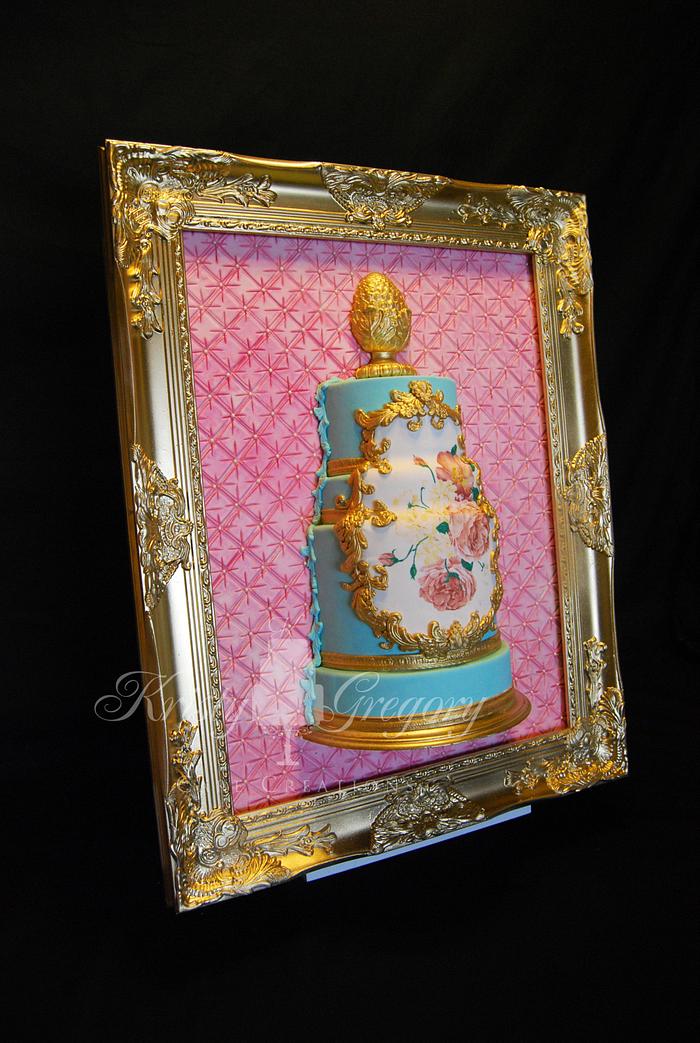 Framed Rococo Wedding cake