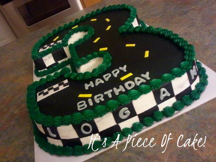 #3 Track for Race Car Cake 