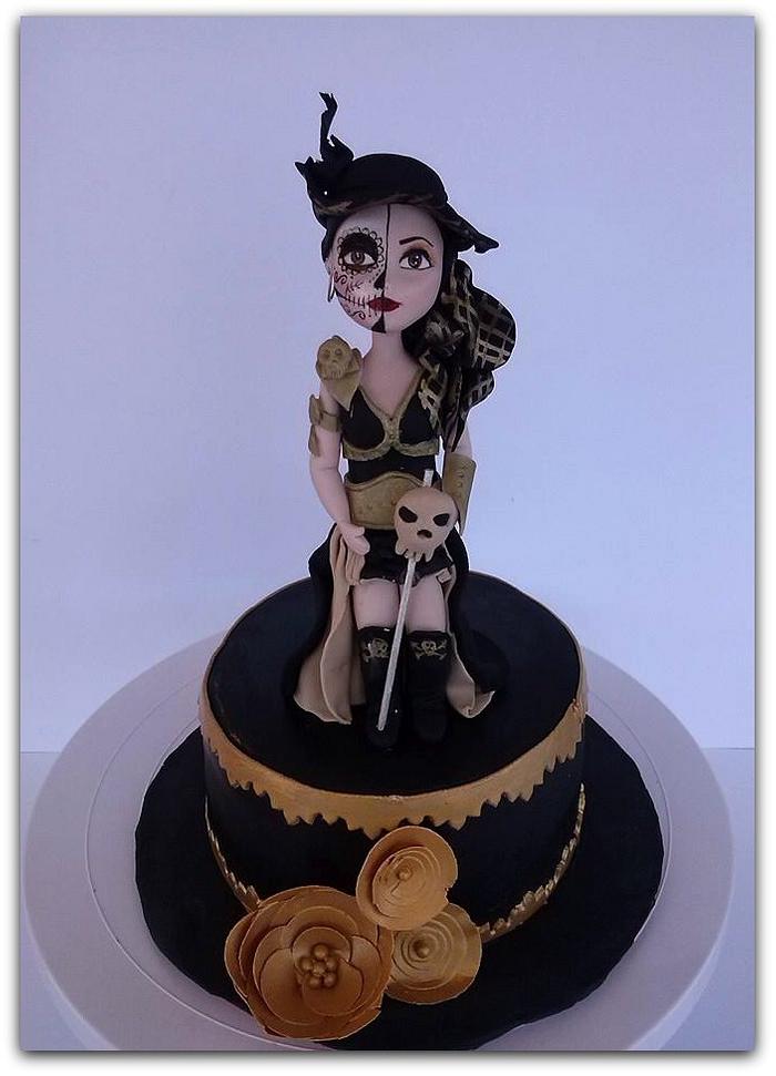 Pirate cake girl.