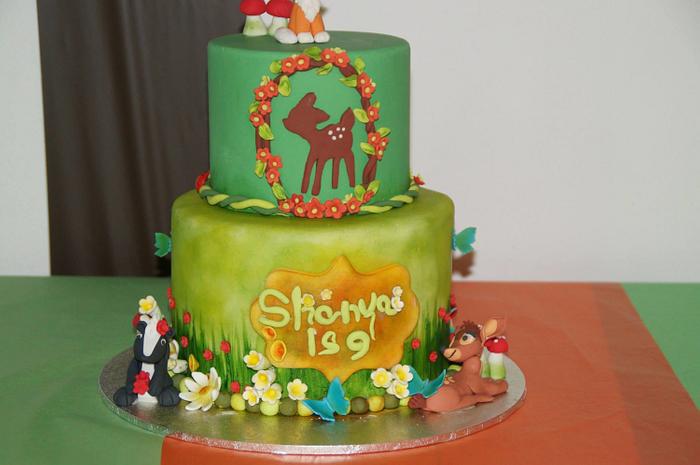 WoodLand Themed Cake