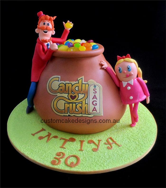 Facebook Candy Crush Cake