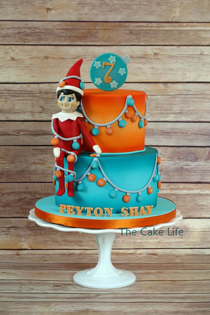 ELF Movie Christmas Cake With BUDDY the Elf Figurine | Byrdie Girl Custom  Cakes