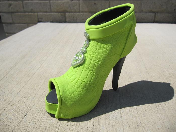Peep Toe Boot Shoe