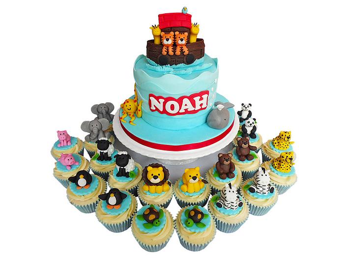 Noah's ark cake 