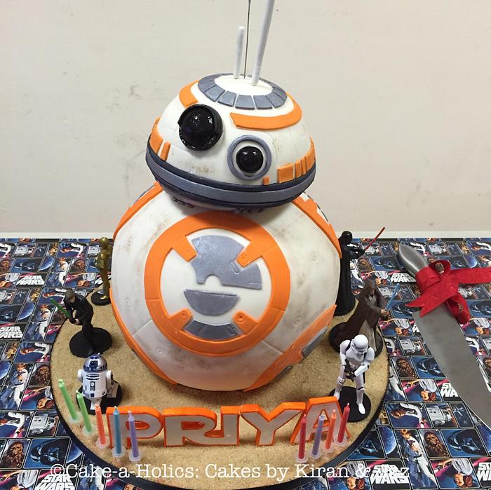 BB-8 birthday cake