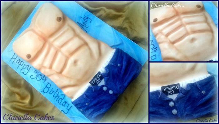 "Mr Abs Cake" ......50 shades of yummy! ;-) 