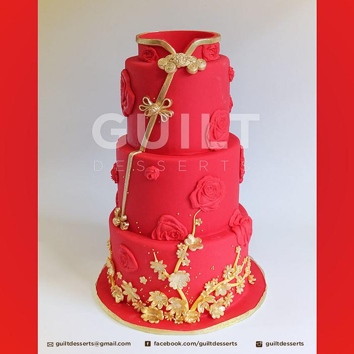 Chinese Engagement Cake