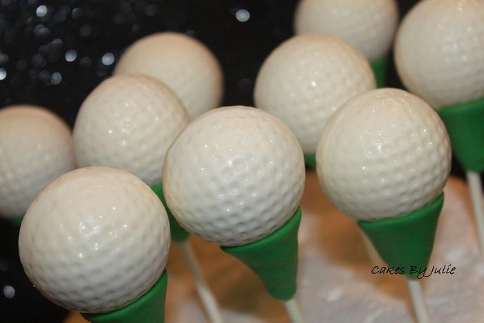 Golf ball Cake Pops!