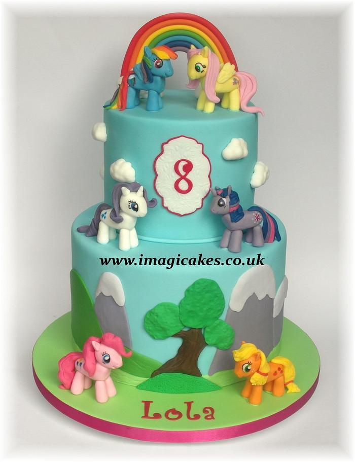 My Little Pony cake for my little Lola.