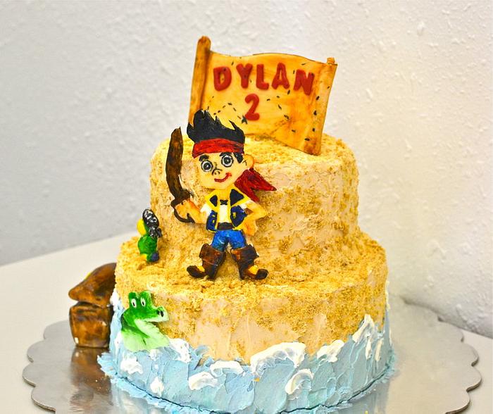 Jake and the Nvrland Pirates Cake
