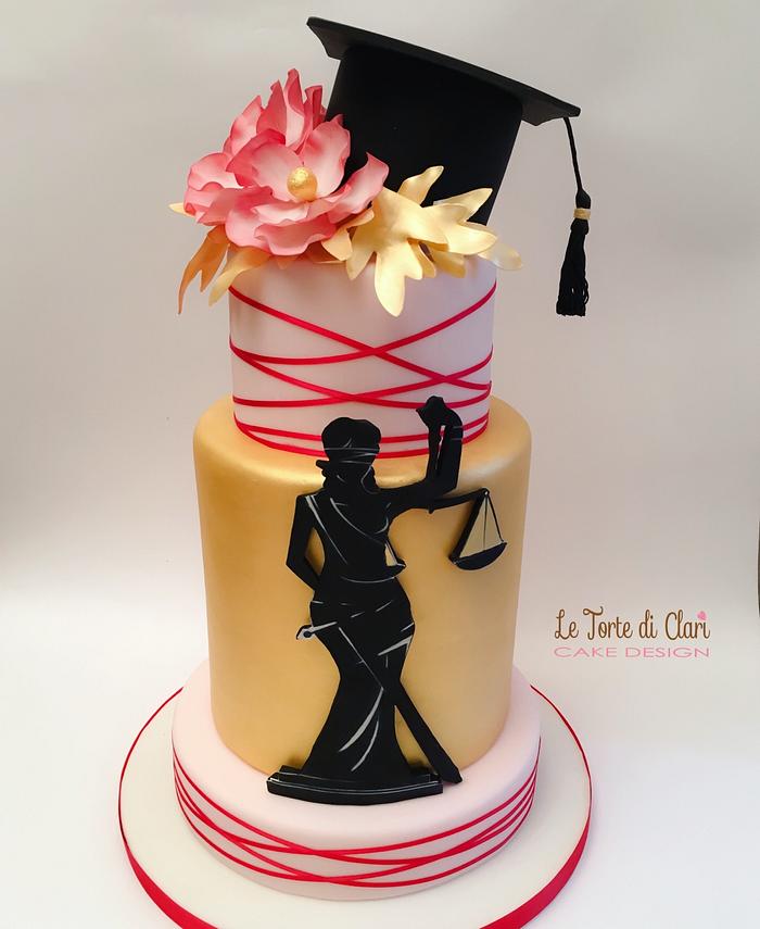 Law graduation cake