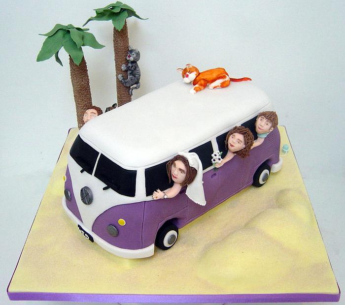 VW Camper Van Wedding Cake