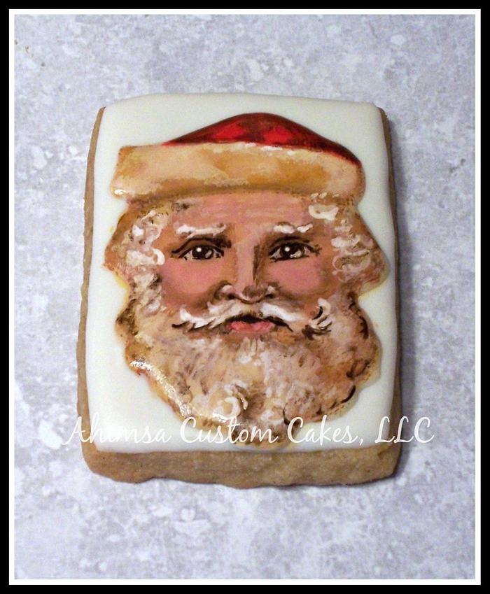 Vintage Santa cookie