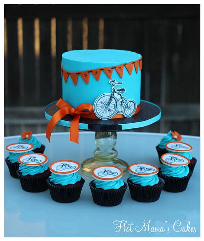 Vintage Tricycle Baby Shower