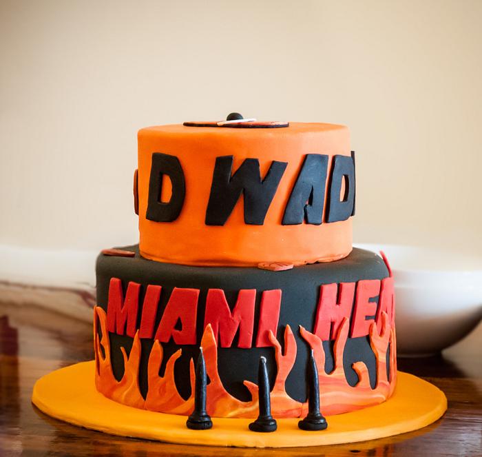 Miami Heat cake
