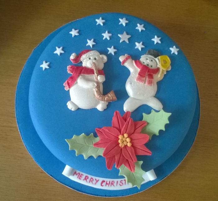 Christmas, silver jubilee and communion cakes
