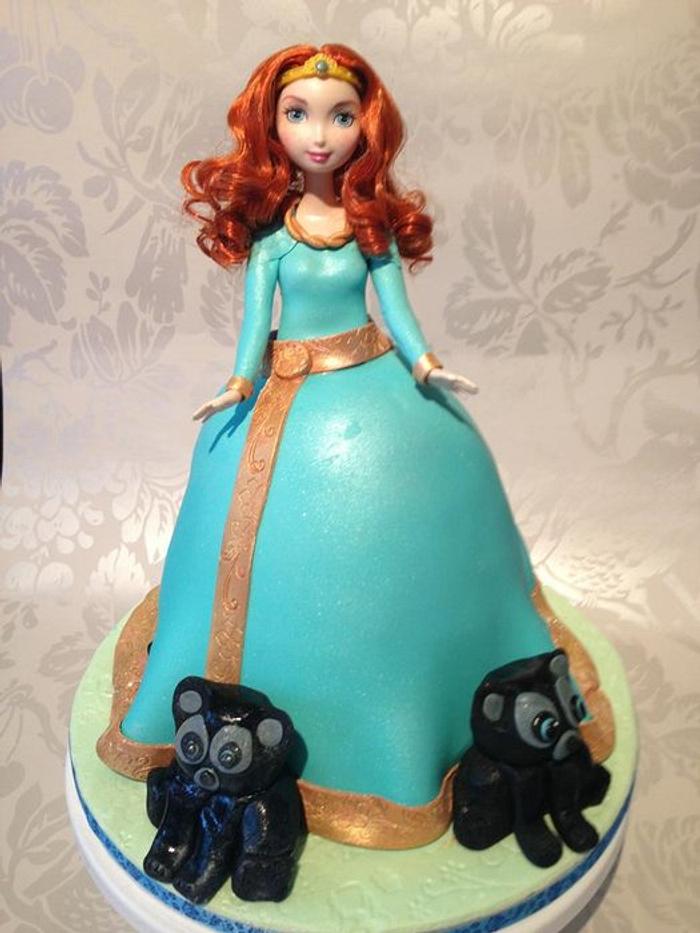 Merida Brave Doll Cake 