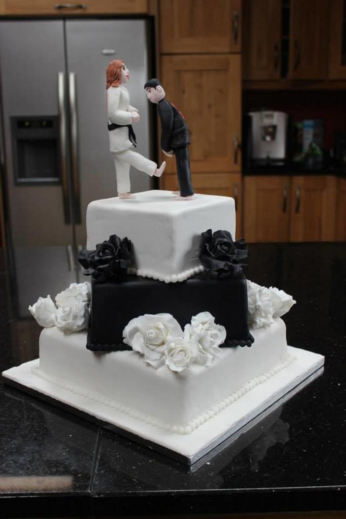 Karate wedding cake