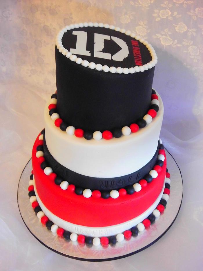 One Direction Topsy Turvy Cake