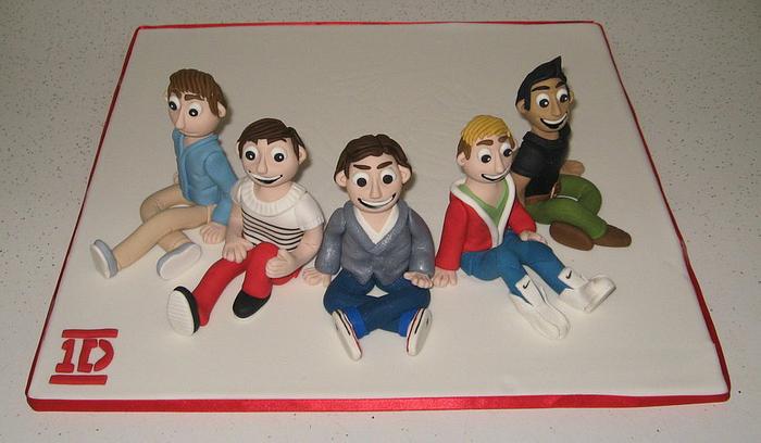 One Direction cake toppers
