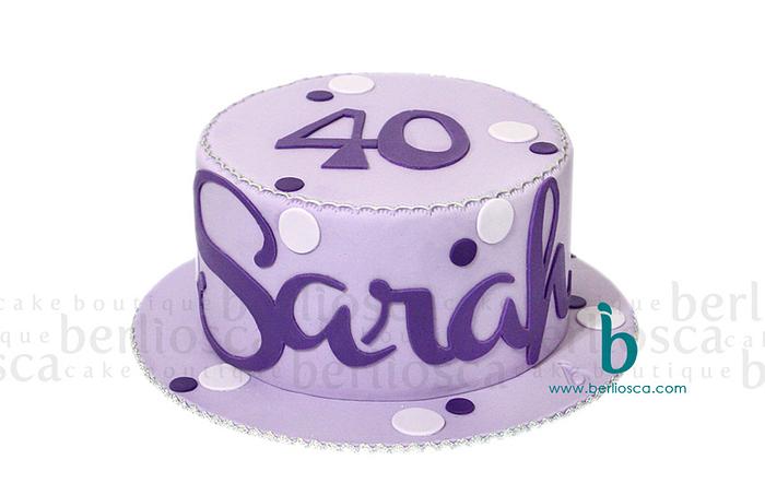 Sarah's 40th Bday Cake